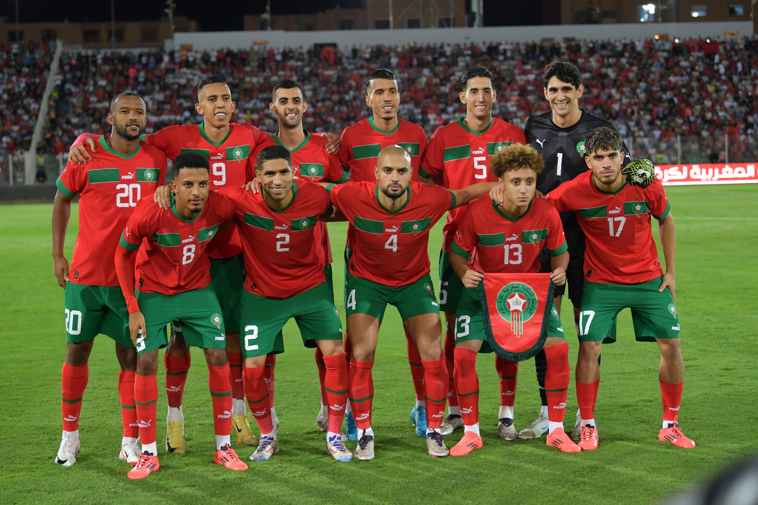 The Moroccan national football team comfortably beat their Central African counterpart in a 5 to null thrashing on Saturday at Oujda's Honor Stadium, in the 3rd day of Group B of the African qualifiers for the African Cup of Nations (AFCON).